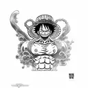 luffy tattoo design idea
