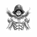 luffy tattoo design idea