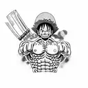 luffy tattoo design idea