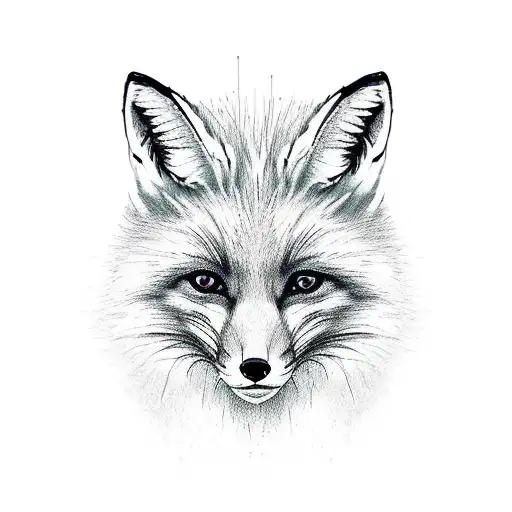 fox tattoo design idea