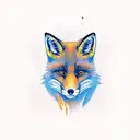 fox tattoo design idea