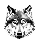 Wolf tattoo design idea