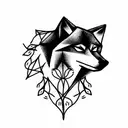 Wolf tattoo design idea