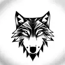 Wolf tattoo design idea
