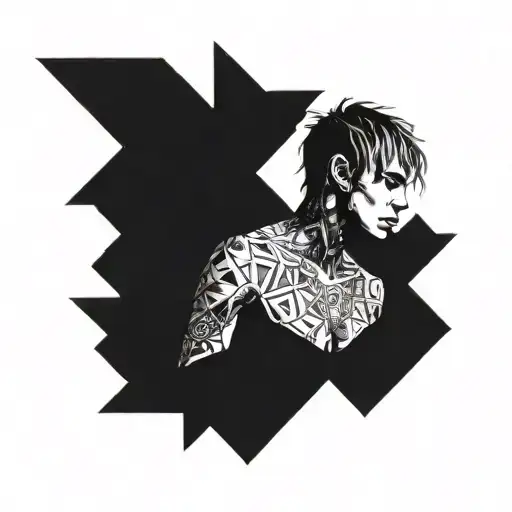 lil peep tattoo design idea