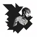lil peep tattoo design idea