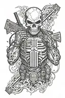 the punisher tattoo design idea