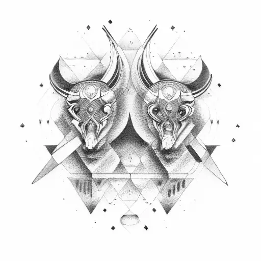 Gemini tattoo design idea