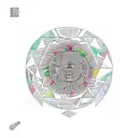  Mexican Aztec Gemini  tattoo design idea