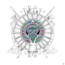  Mexican Aztec Gemini  tattoo design idea
