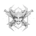 Gemini tattoo design idea