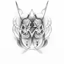 Gemini tattoo design idea