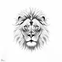 clock lion jenson tattoo design idea