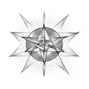 Pentagram tattoo design idea