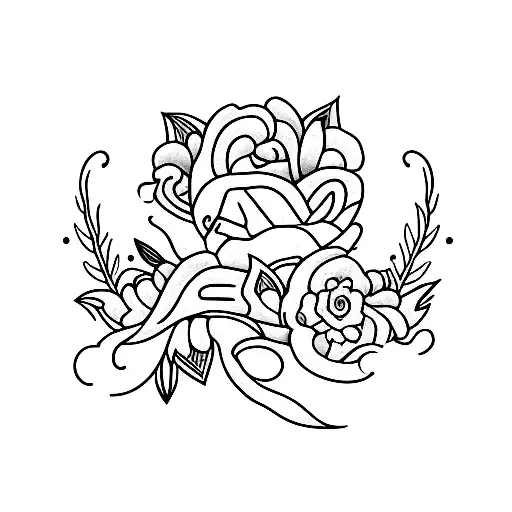 A minimalist tattoo of Maggie's name in a stylish font tattoo design idea