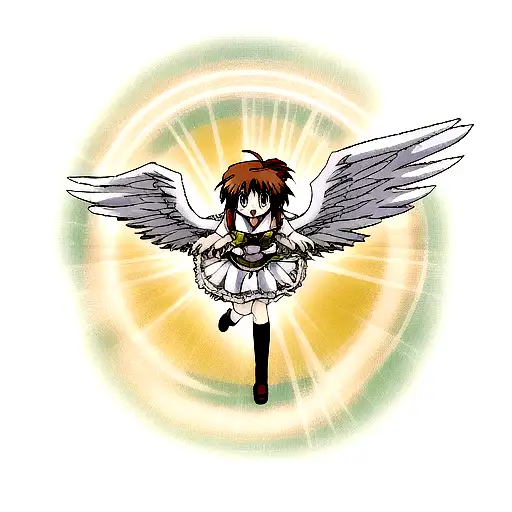 falling angel tattoo design idea