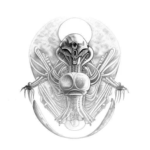 Leonardo da vinci and aliens tattoo design idea