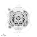 vitruvian and fibonacci and universe tattoo design idea