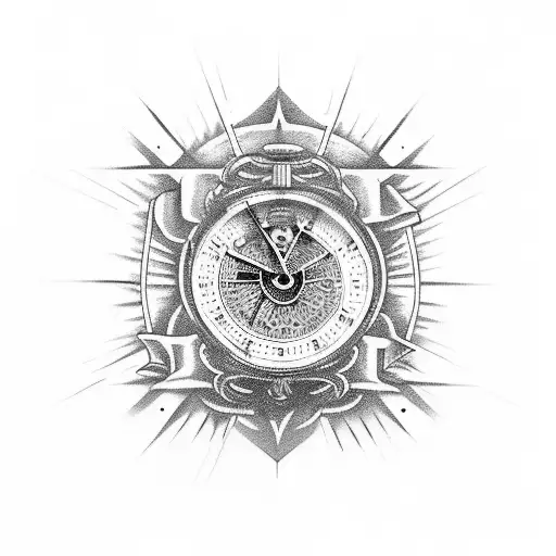 reloj de arena,crucificado Jesus, rosario,  tattoo design idea