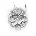 Dealing with depression tattoo design idea