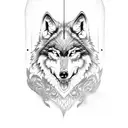 wolf samurai tattoo design idea