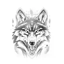 wolf samurai tattoo design idea