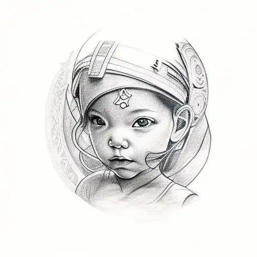mom tattoo withkids name Sara, Maya, and Aida tattoo design idea
