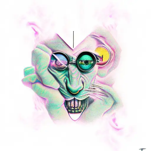 travis scott poppin tattoo design idea