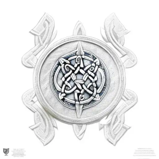 Celtic warrior tattoo design idea