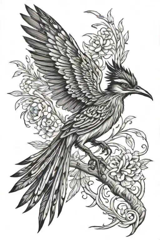 roadrunner tattoo design idea