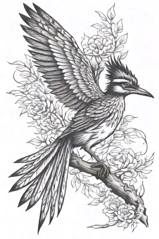 roadrunner tattoo design idea