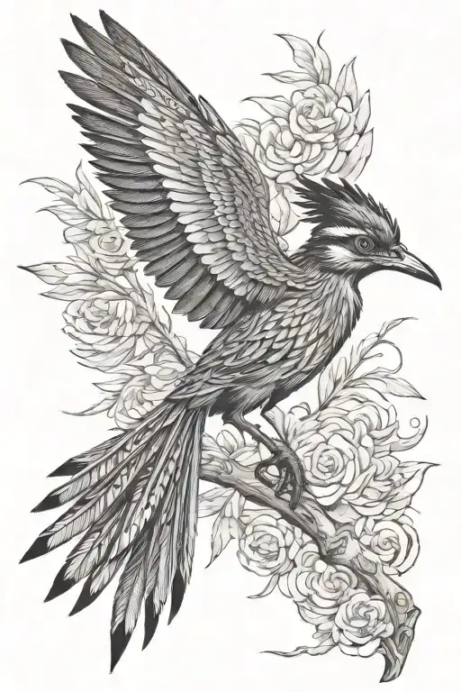 roadrunner tattoo design idea