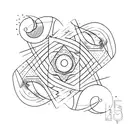 phases of moon tattoo design idea