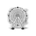 ferris wheel tattoo design idea