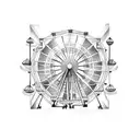 ferris wheel tattoo design idea