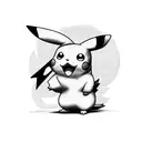 pikachu tattoo design idea