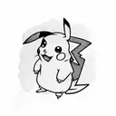 pikachu tattoo design idea