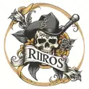 last name rios tattoo design idea