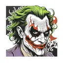 joker mask tattoo design idea