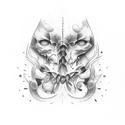 pain and suffering tattoo design idea