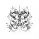 pain and suffering tattoo design idea