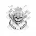 pain and suffering tattoo design idea