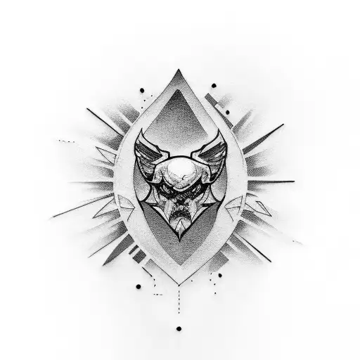 text only "AMBITION" tattoo design idea