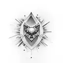 text only "AMBITION" tattoo design idea