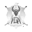 text only "AMBITION" tattoo design idea