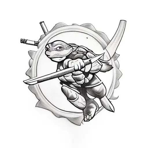 teenage Mutant Ninja Turtles  tattoo design idea