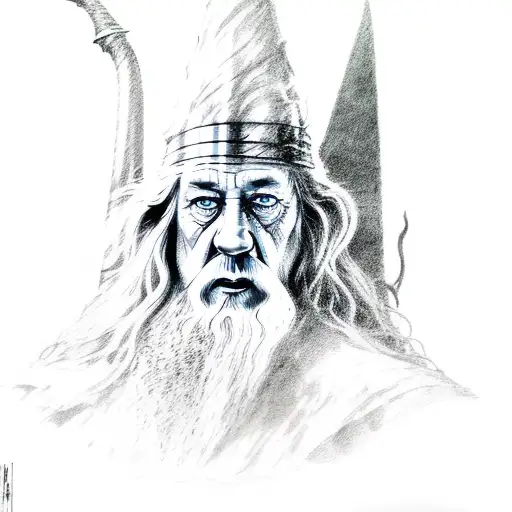 gandalf tattoo design idea