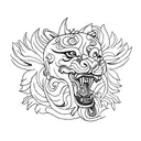 Foo Dog tattoo design idea