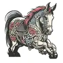 Pink Floyd Horse tattoo design idea