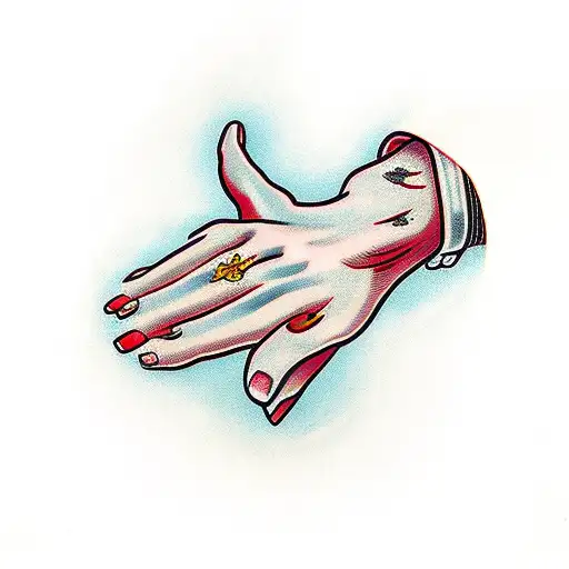 praying hands tattoo design idea